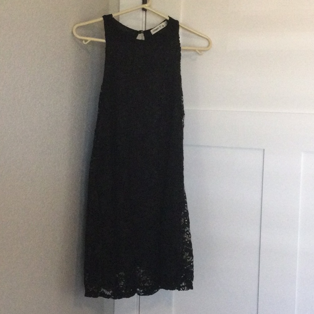 Black lace mini dress Size S